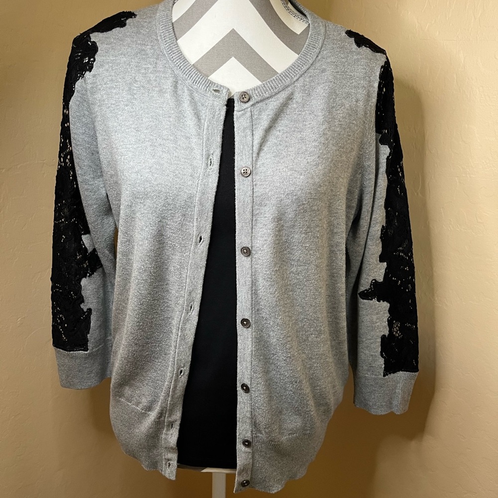 Vince Camuto Gray Cardigan Sweater